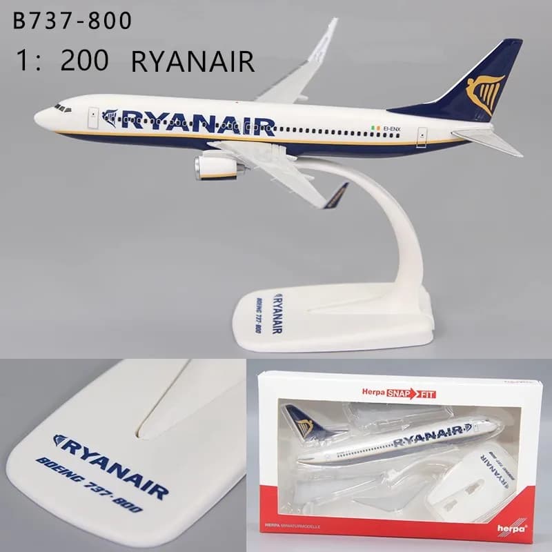 Modèle 1:200/Lufthansa/DELTA/ETHIOPIAN/QATAR/IBERIA/Émirats/RYANAIR, assemblage d'avion, affichage d