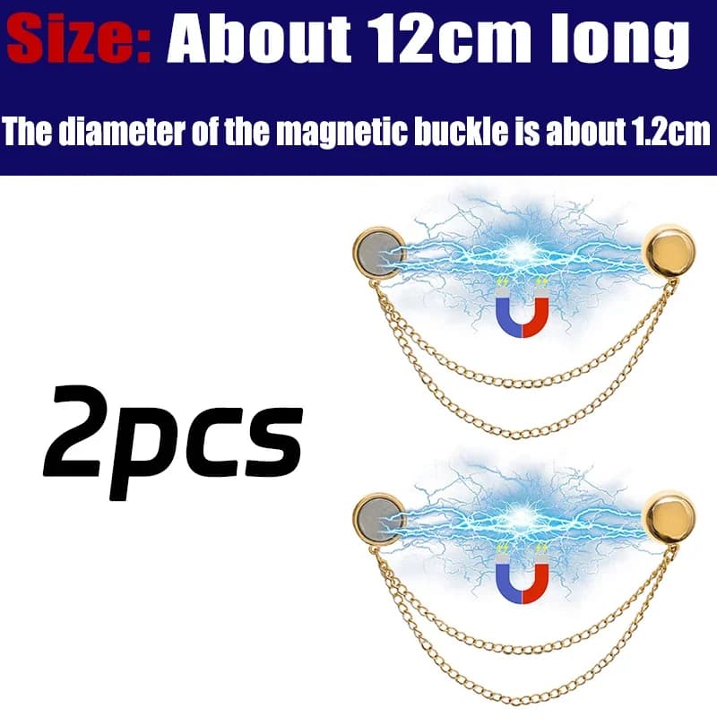 Pince magnétique pour pantalons et ourlets, pince magnétique pour vêtements FjClothing, JOCuff, broc