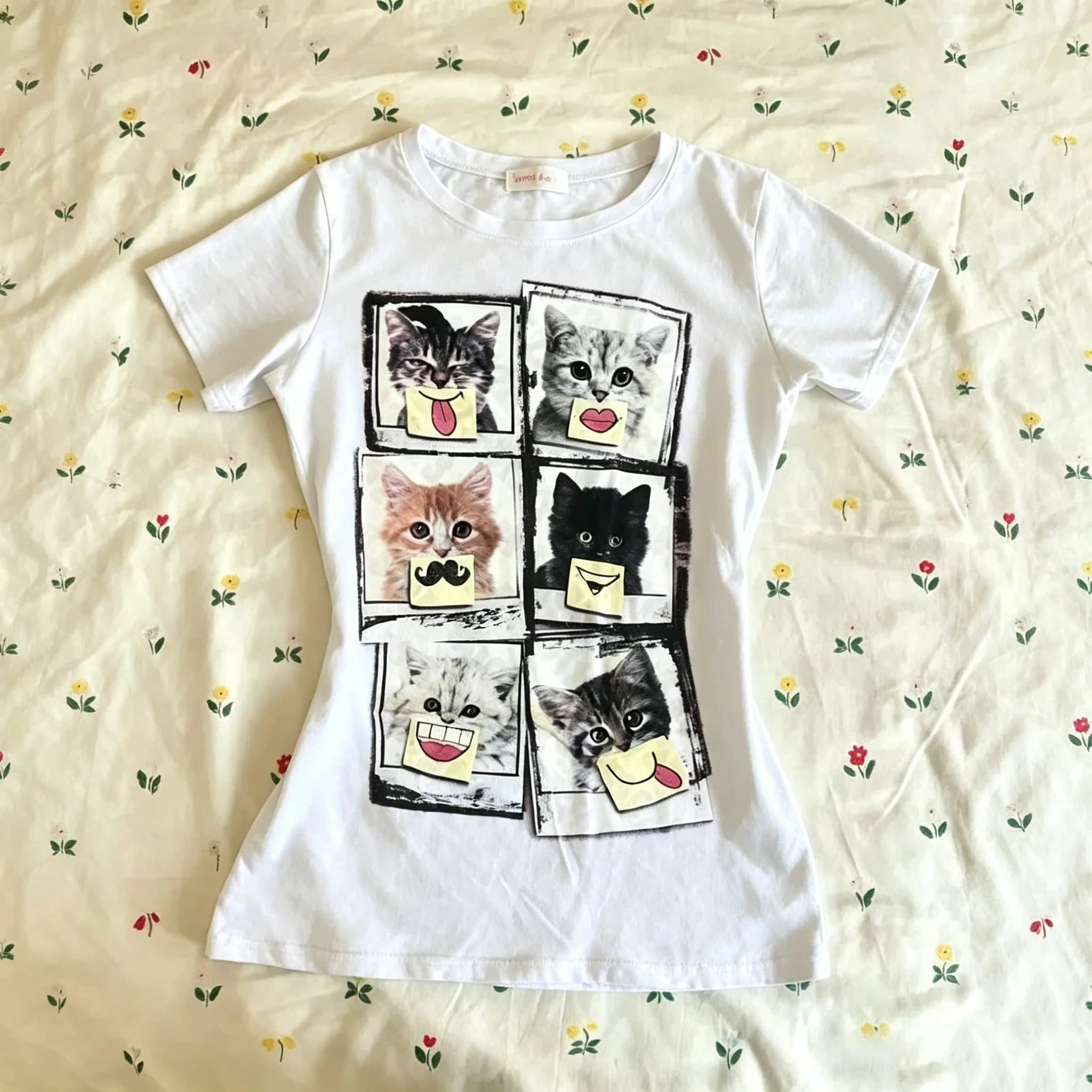 Vêtements pour femmes Kawaii Star Girl Y2k Top Emo Crop Top pour femmes des années 2000 Tops vintage