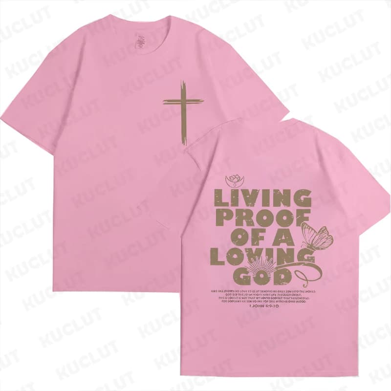T-shirt femme avec impression graphique de la foi chrétienne, tee-shirt femme Y2K, vêtements décontr