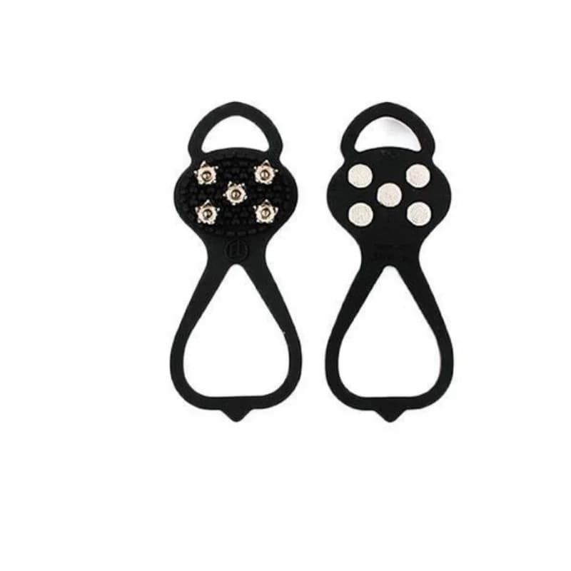 1 paire de crampons antidérapants à 5 pointes pour chaussures de marche, de camping, de neige et de