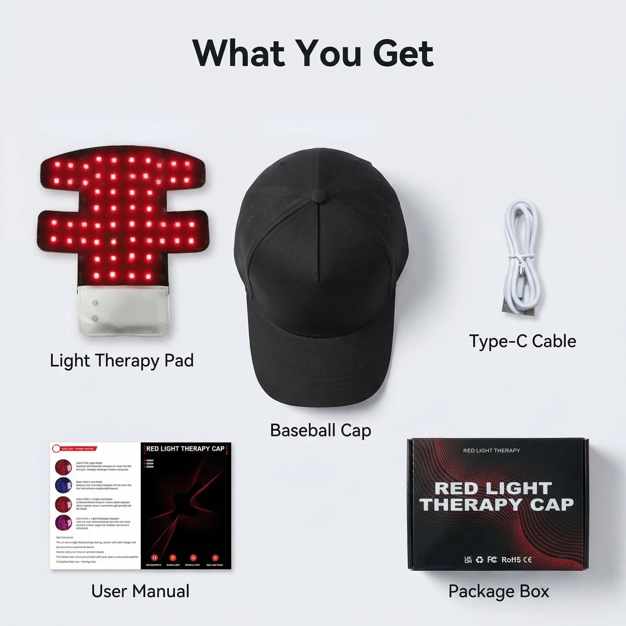 Nouveau modèle JVV LED : Casque de soin du cuir chevelu avec 96 perles LED infrarouges – Favorise la