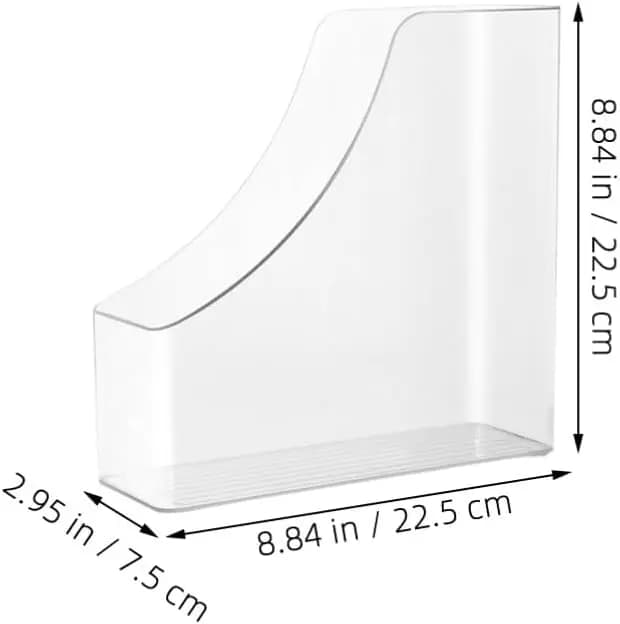 Boîte de rangement en acrylique A4 pour Documents, organisateur de fichiers en papier en plastique,