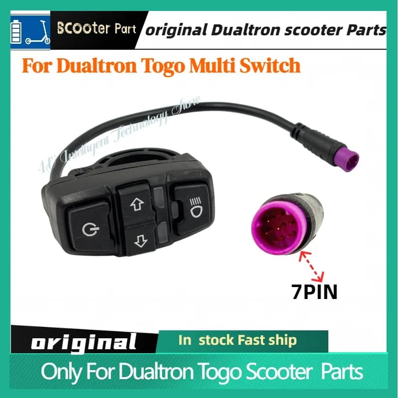 Commutateur multifonction Minimotors Dualtron Togo avec clignotant/alimentation/phare pour le modèle