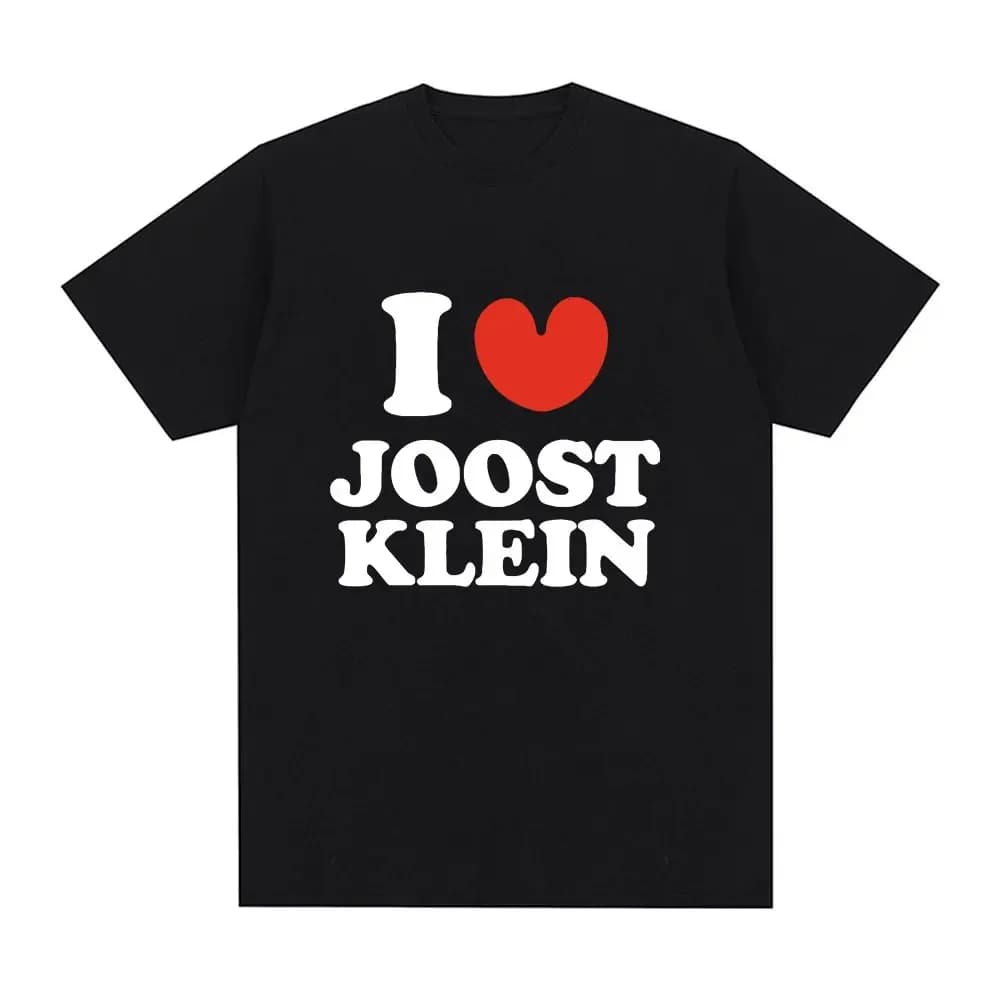 T-shirt I Love Joost Klein pour hommes et femmes, mode Hip Hop, en coton, décontracté, ample, à manc