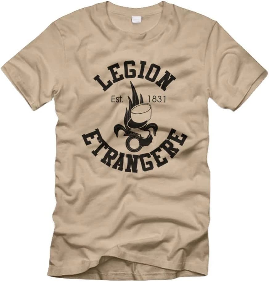 Thomas Gast 7 flamme Grenade légion étrangère hommes T-Shirt à manches courtes décontracté 100% coto
