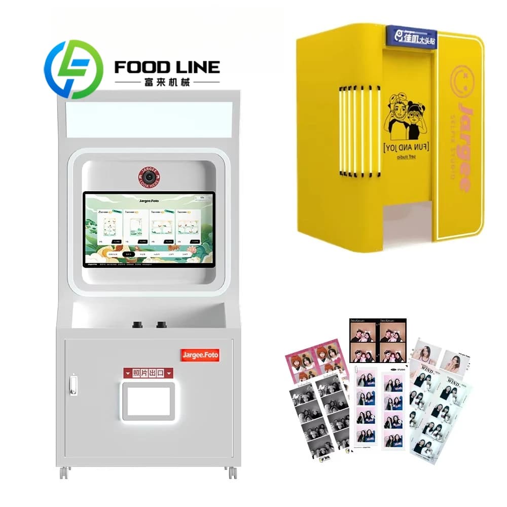Machine photomaton automatique sur mesure pour usage commercial, avec configuration multi-scènes et