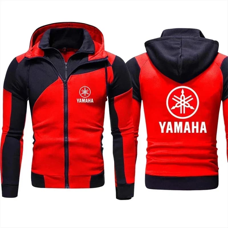 Veste de moto imprimée à capuche Yamaha, pull de vélo, veste de course Yamaha