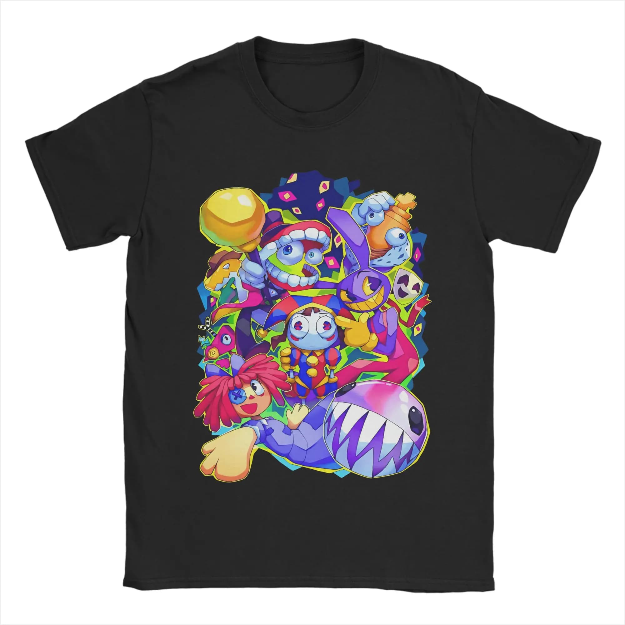 T-shirt The Amazing Digital Circus Fan 2026 pour homme, vêtement d'été en coton, motif dessin animé,