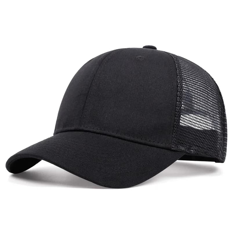 1 casquette de baseball en maille respirante pour femmes et hommes, casquette filet adulte à visière