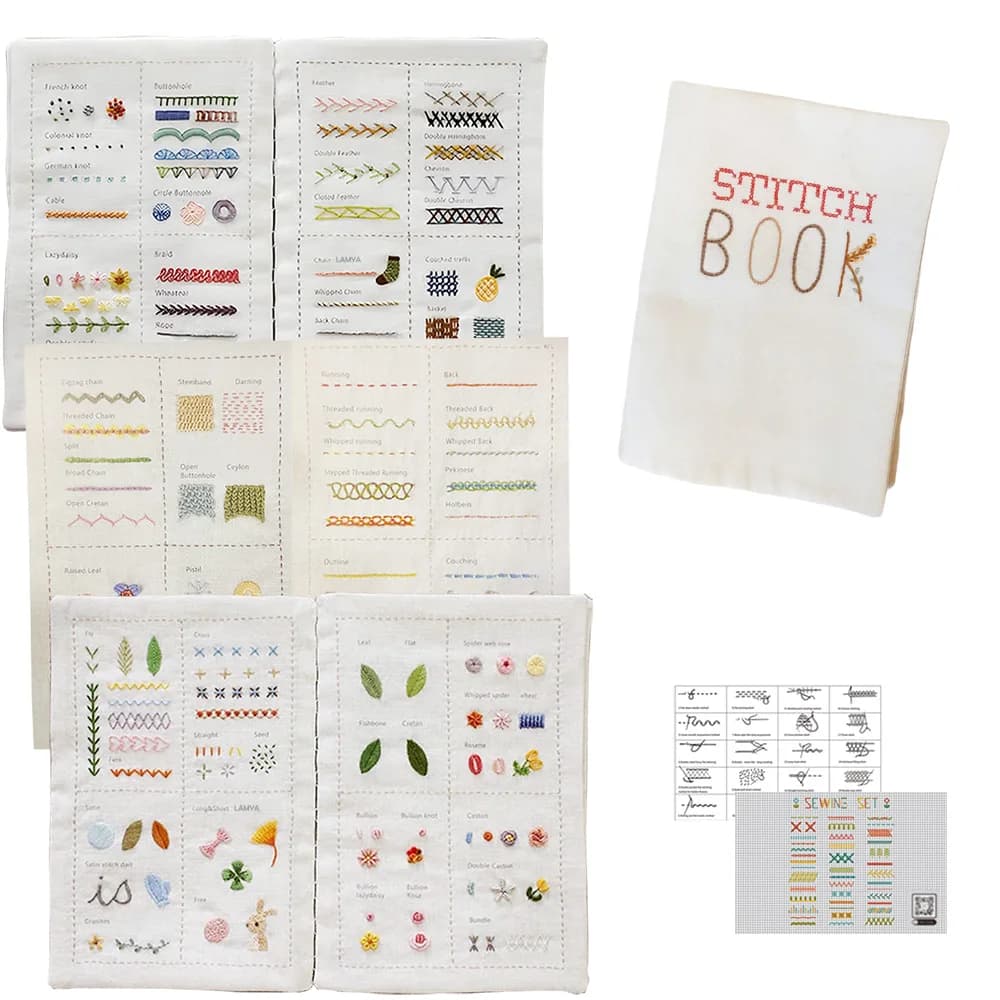 Livres de couture pour débutants, livre de points de broderie créatifs pour adultes, points de brode