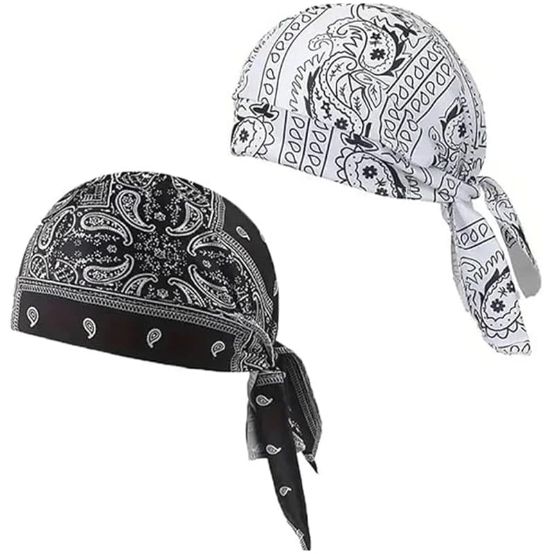 Nouveau bonnet bandana tendance avec imprimé cachemire, casquette d'extérieur respirante et extensib
