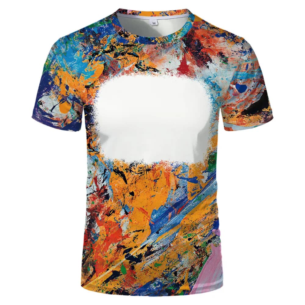 Sublimation T-shirt blanc Polyester Streetwear vêtements haut décontracté t-shirts à manches courtes