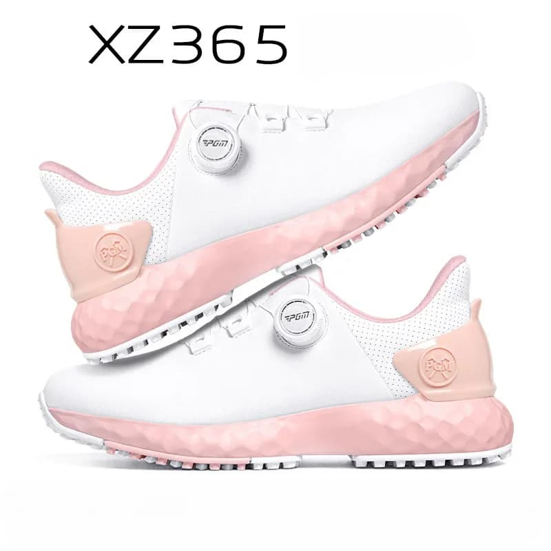 PGM-Chaussures de golf imperméables pour femme, chaussures sans crampons, boutons légers, confortabl