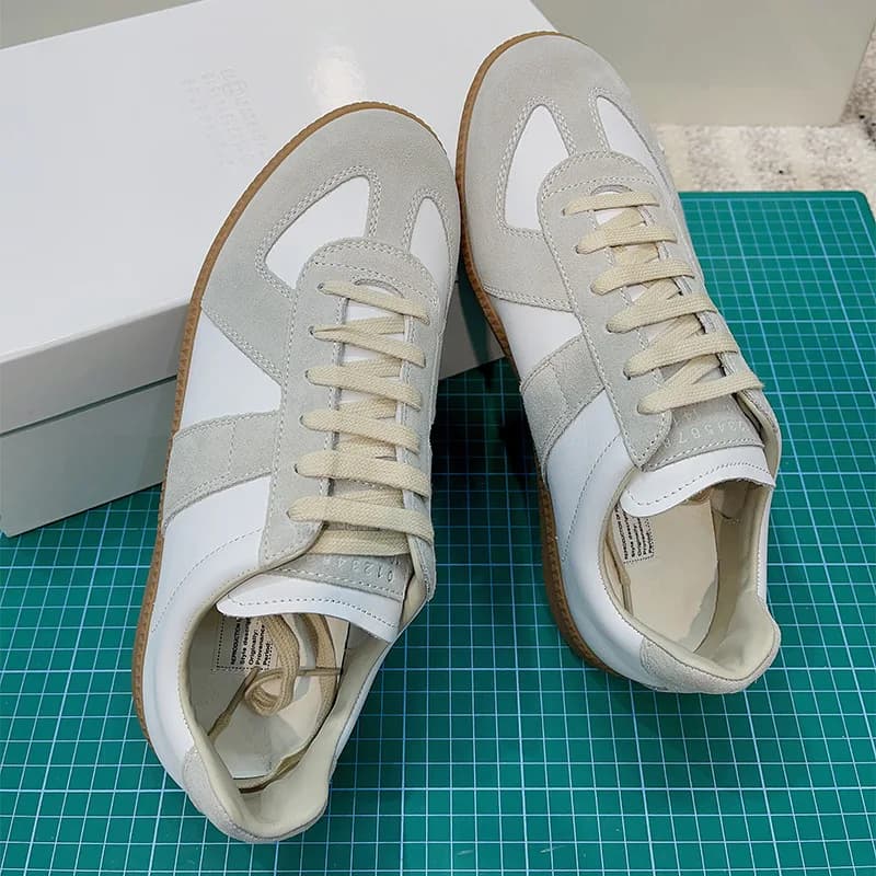 Sneakers rétro GAT, fabriquées à la main en cuir véritable, baskets de l'armée allemande, chaussures