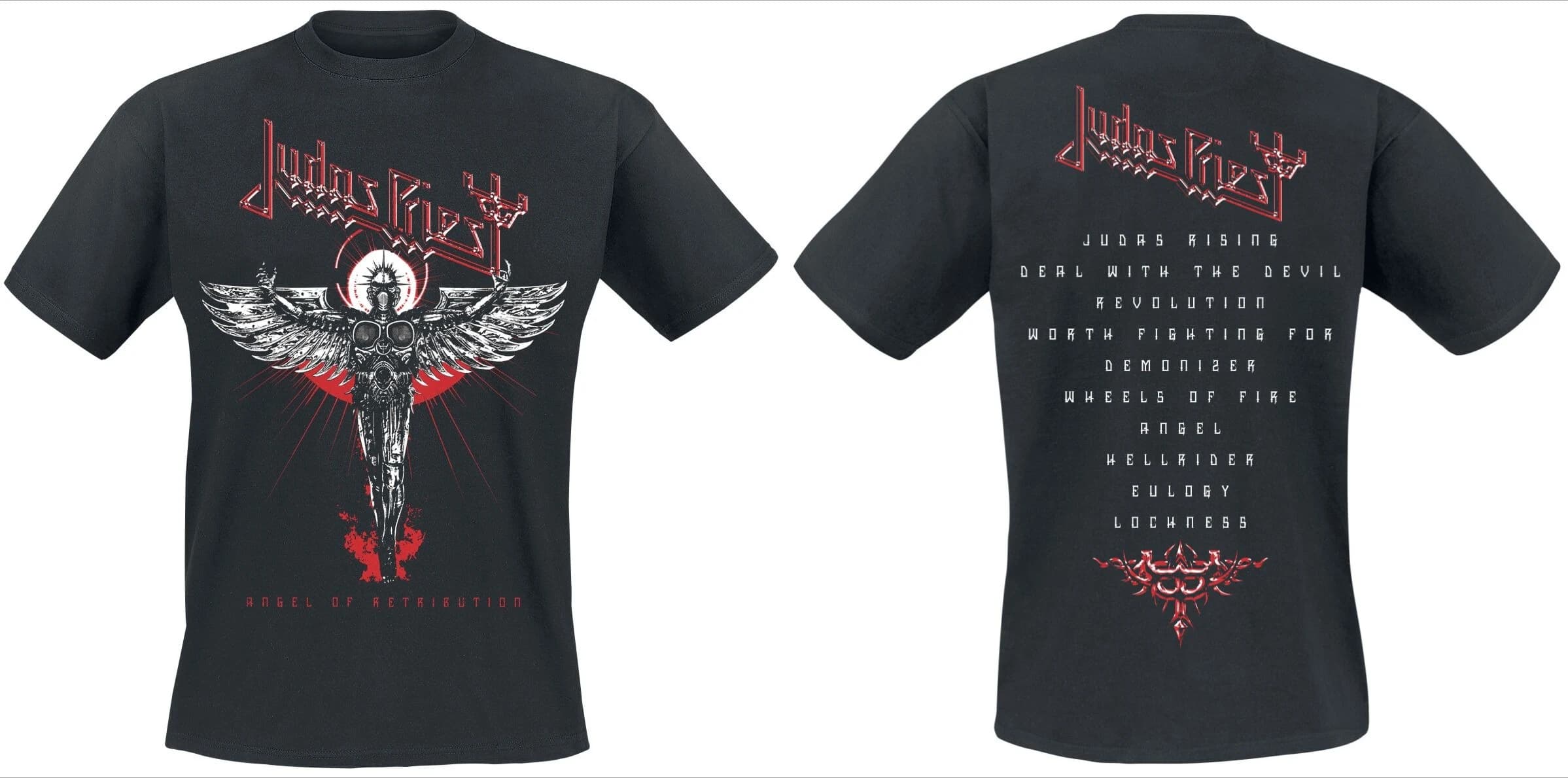 T-shirt imprimé Judas Priest Defenders of The Faith, 100% coton, unisexe, pour fans de métal, décont