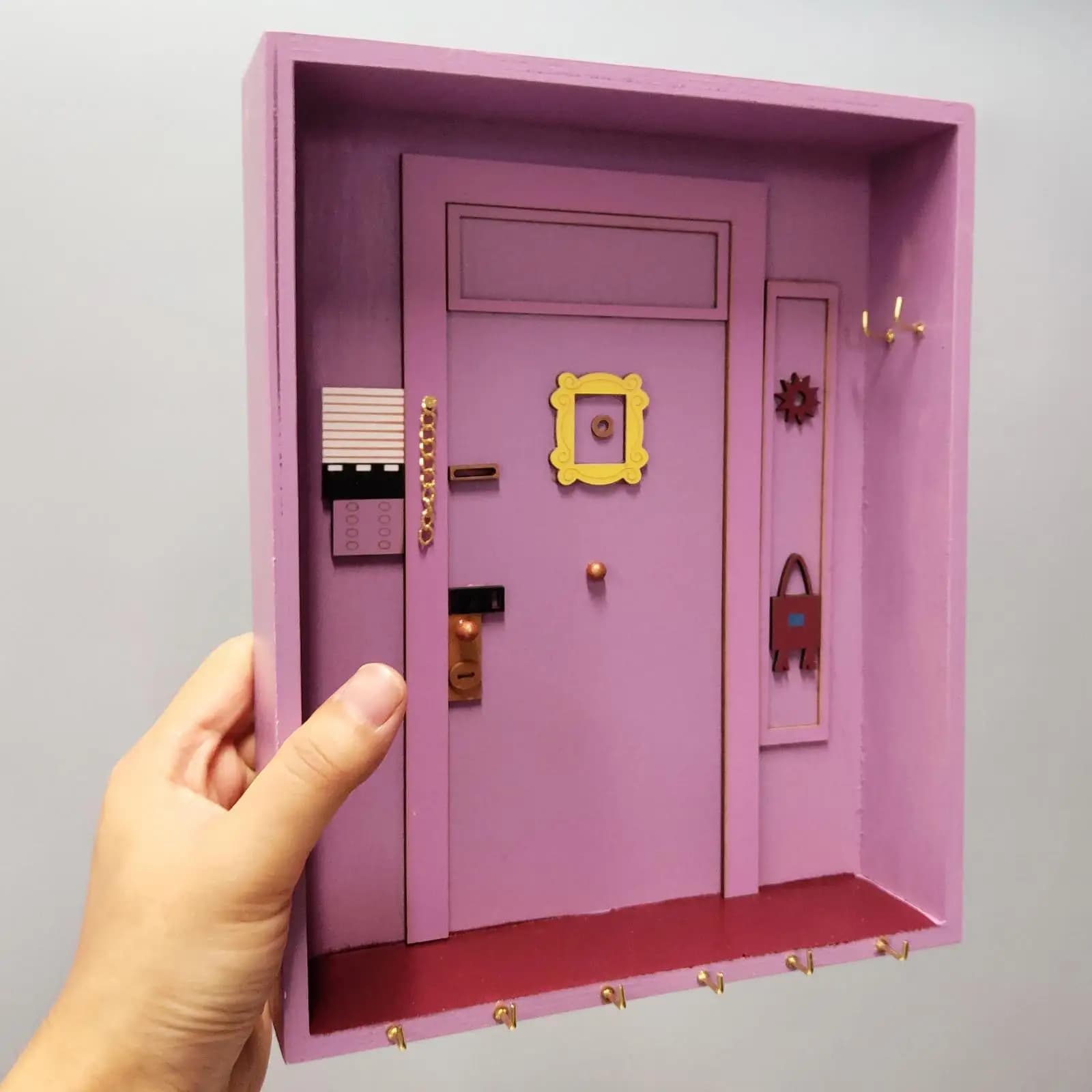 Ensemble de décoration murale pour la maison : Panneau suspendu, clés, vis, chevilles personnalisées