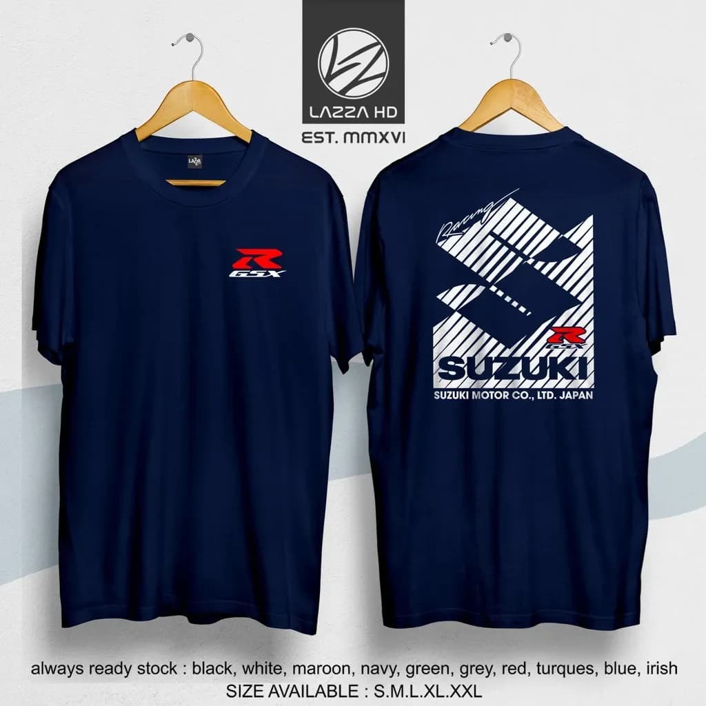 T-shirt de course pour homme Suzuki, T-shirt avec logo de la marque Suzuki, vêtements de course de m