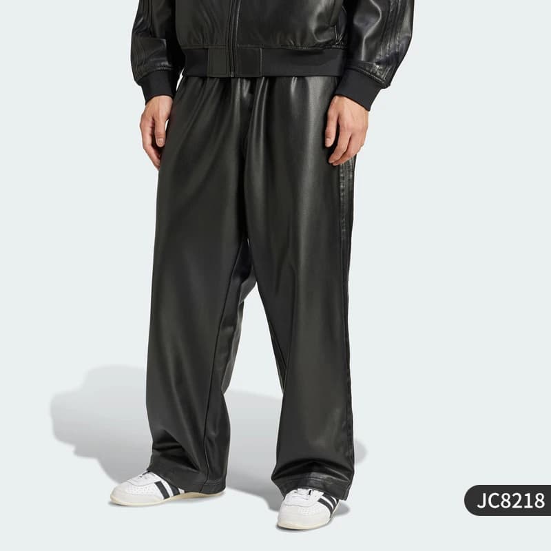 Adidas officiel véritable originaux hommes Faux cuir ample extérieur survêtement pantalon JC8218