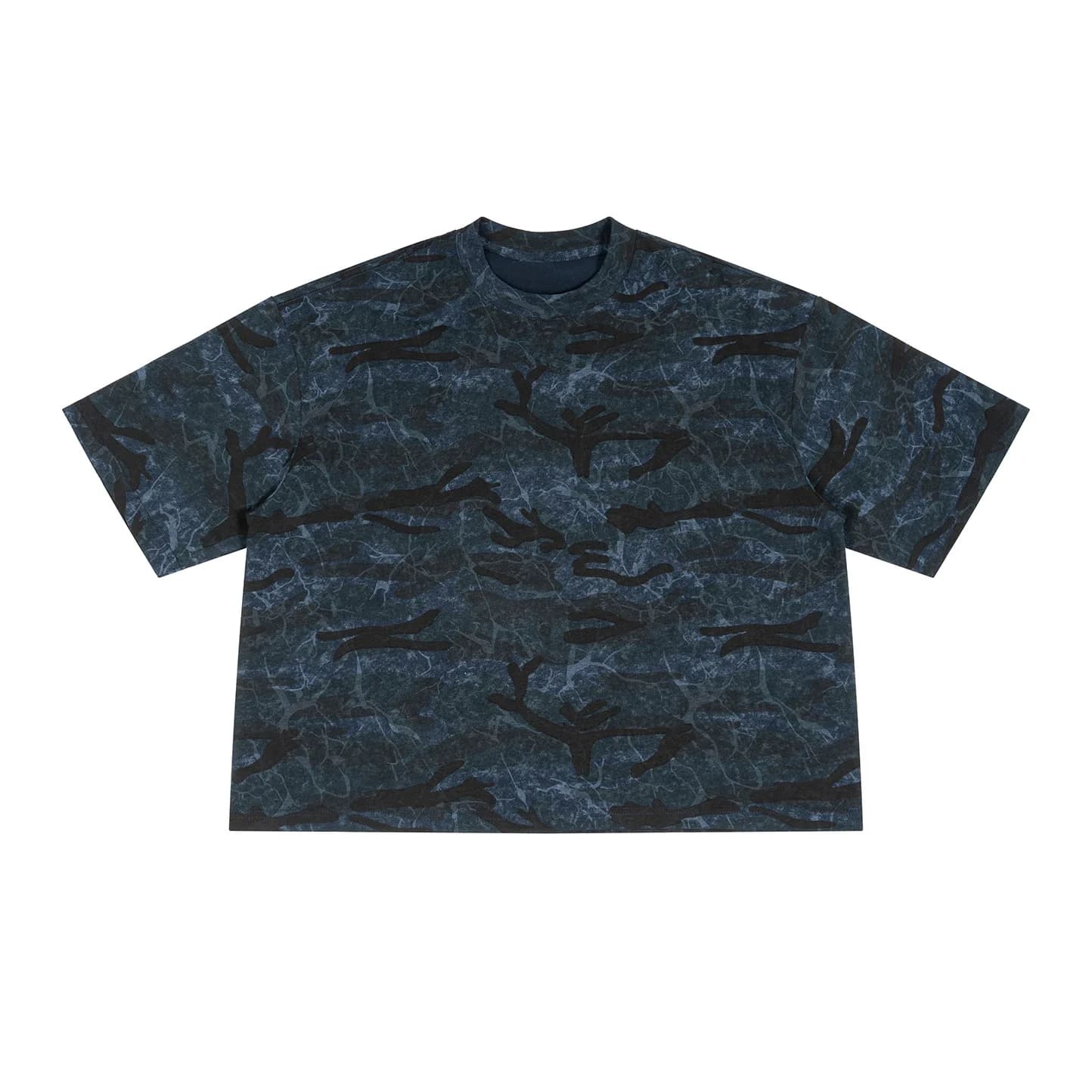 T-shirt pour homme en coton pur camouflage, col rond, manches courtes, tendance, marque rétro, manch
