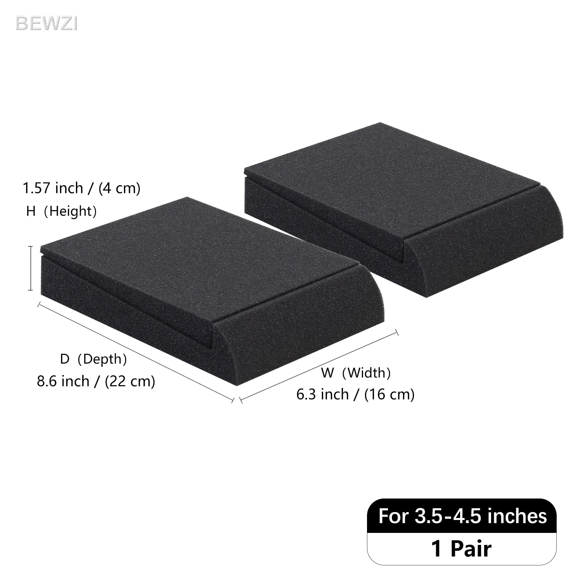Coussinets de Base pour haut-parleur, Super Anti-vibration, moniteur de Studio, Audio, éponge haute