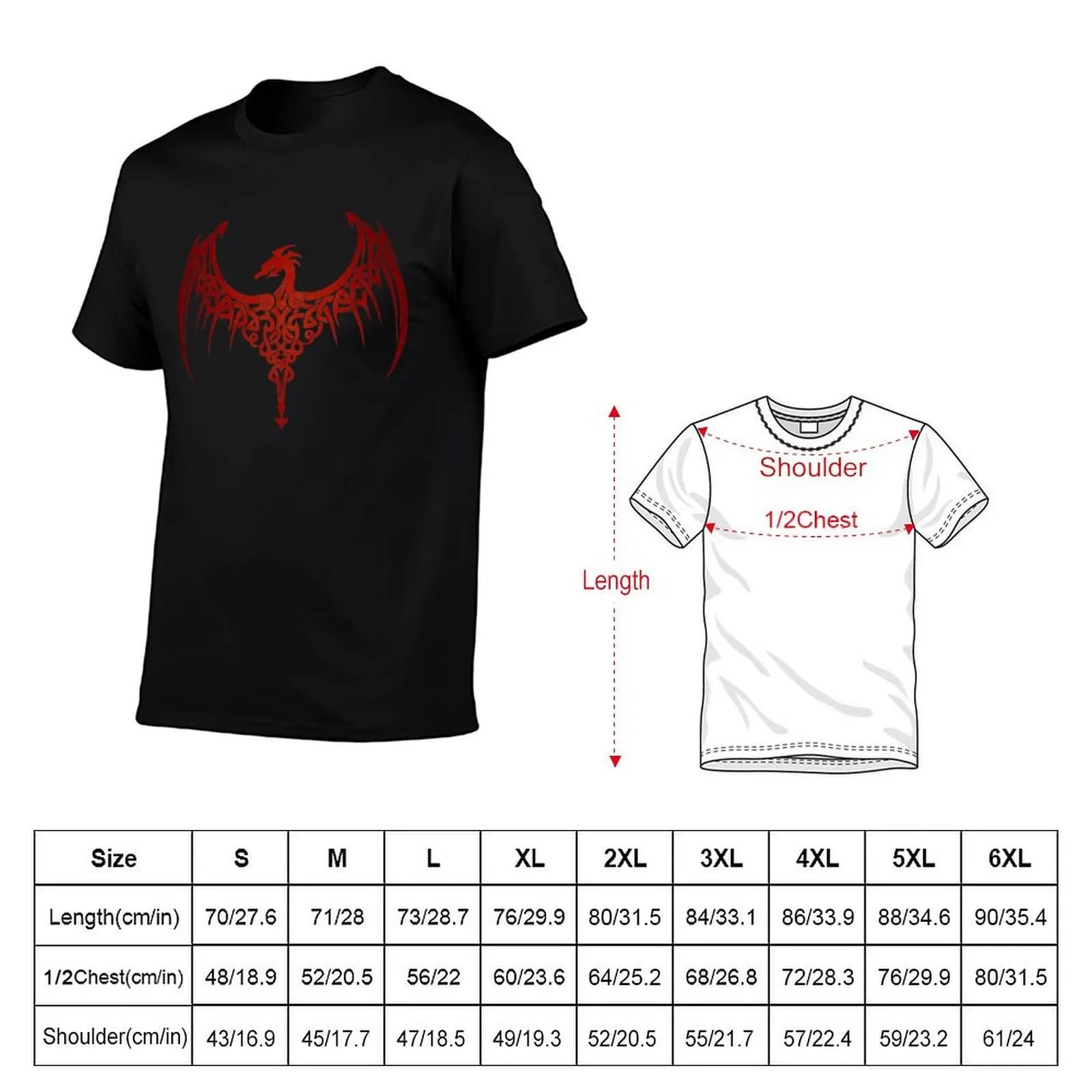 T-Shirt Celtic Dragon pour homme