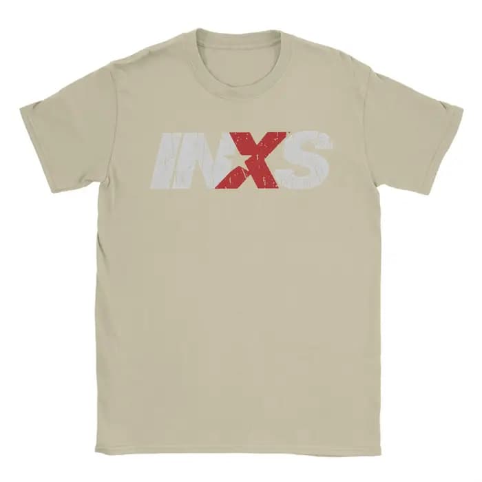 T-shirt avec logo INXS pour hommes, t-shirts décontractés en coton, col rond, manches courtes, vêtements uniques