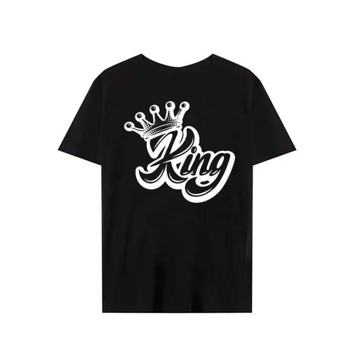 Roi reine couronne imprimer amoureux Couples T-shirt Harajuku femmes T-shirt couronne Couple corresp