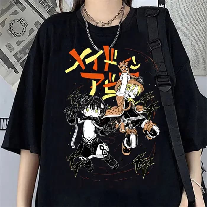 Made in Abyss T-Shirt hommes femmes été mignon japonais Animal