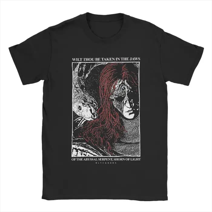 Messmer ER jeu T-Shirt pour hommes créatif pur coton t-shirts col rond à manches courtes T-Shirt 4XL