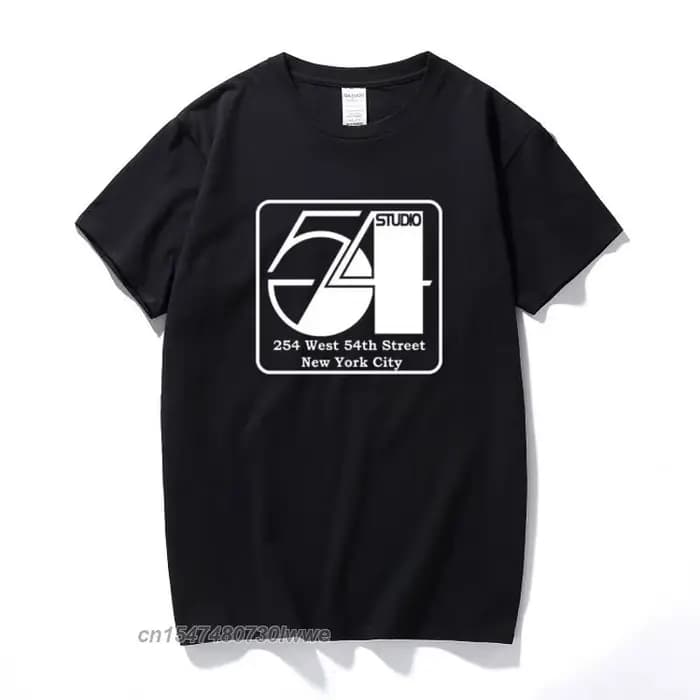 T-shirt de danse en vinyle pour homme, vêtement de Studio 54 Disco 45