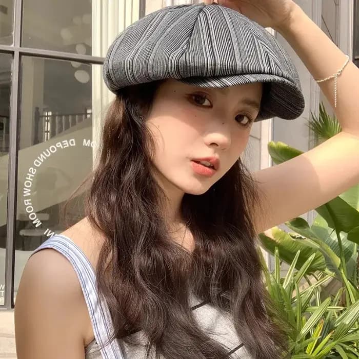 Harajuku Vintage casquettes Golf conduite soleil plat Cabbie casquette Peaky Blinder chapeaux pour femmes été printemps automne nuages béret Gorras