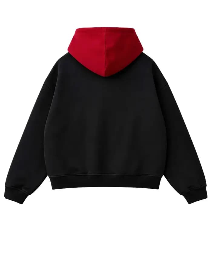 Sweat-shirt à capuche Y2K Itadori rouge