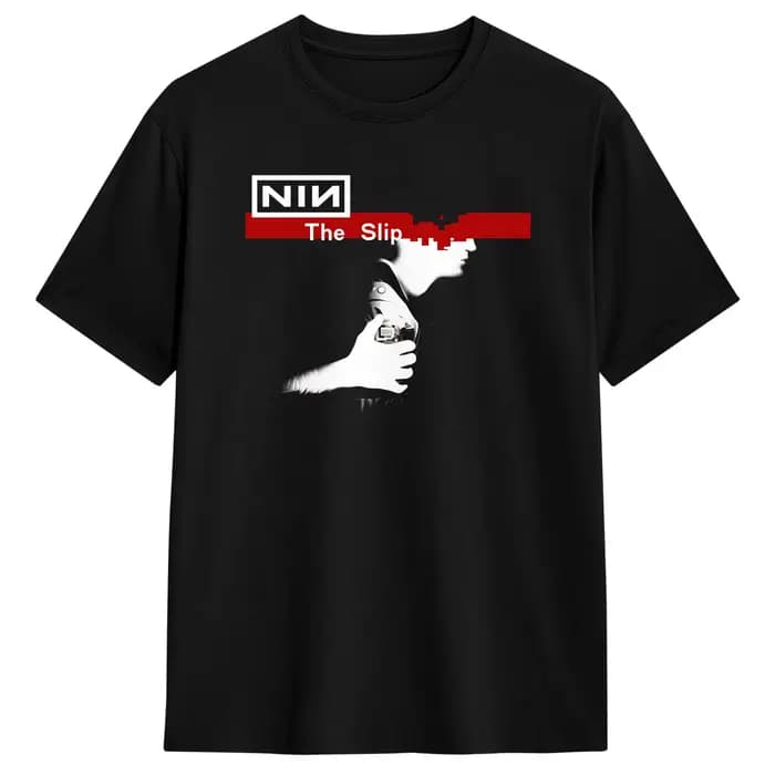 T-shirt humoristique en coton à manches courtes et col rond pour homme, motif Nine Inch Nails The Sl