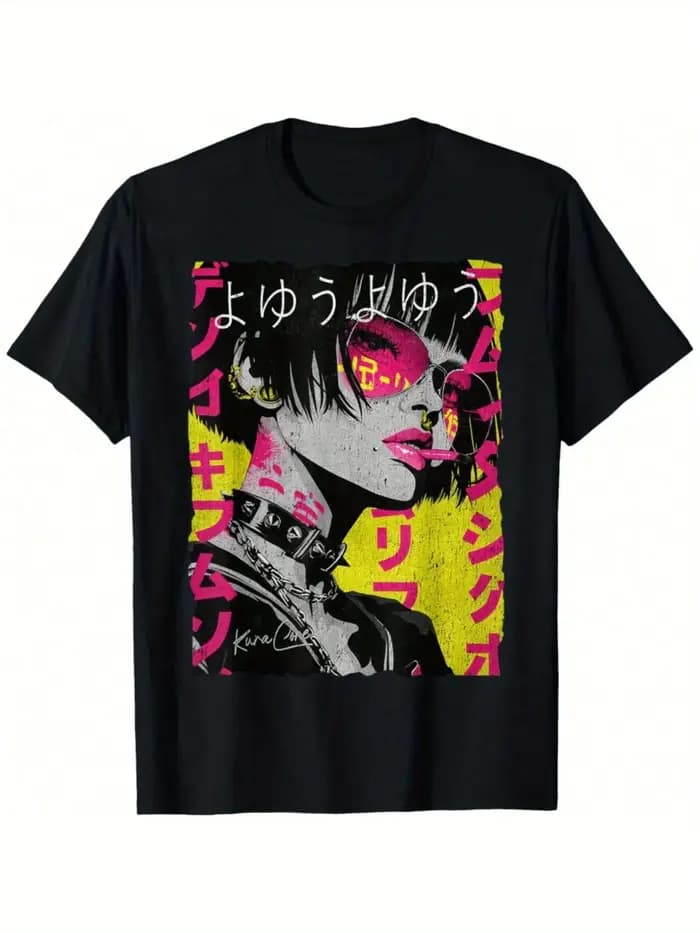 T-shirt à manches courtes en coton pour hommes et femmes, Streetwear Harajuku, impression graphique