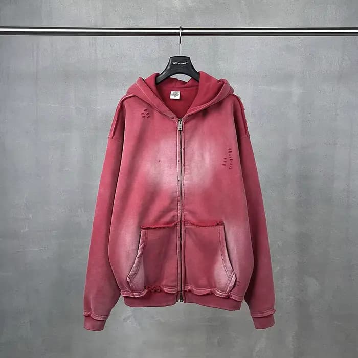 Sweat à capuche zippé pour hommes Y2k