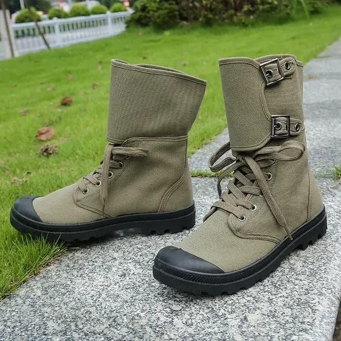 Bottes montantes en toile pour hommes