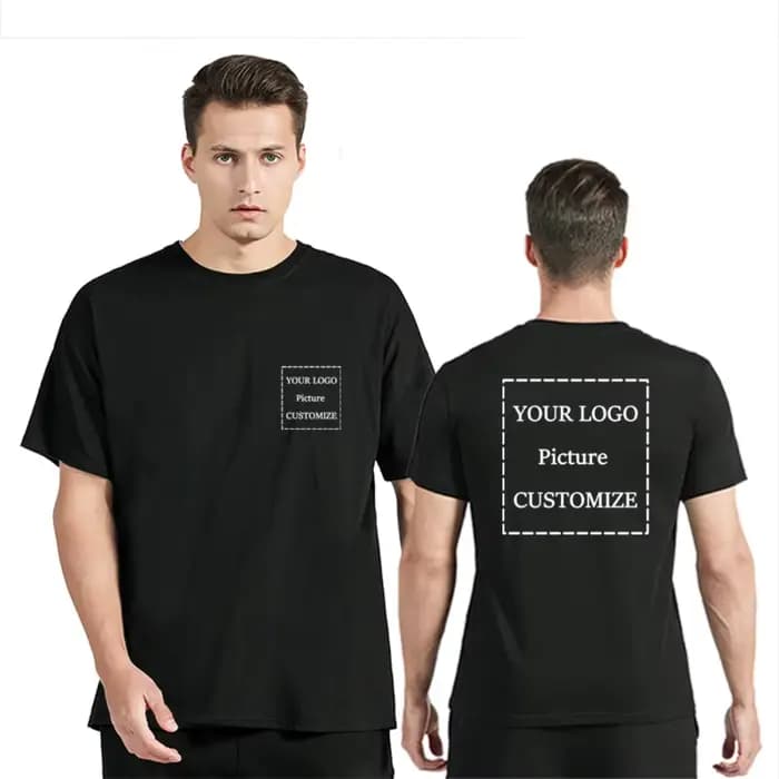 T-shirt surdimensionné personnalisé avec logo et image