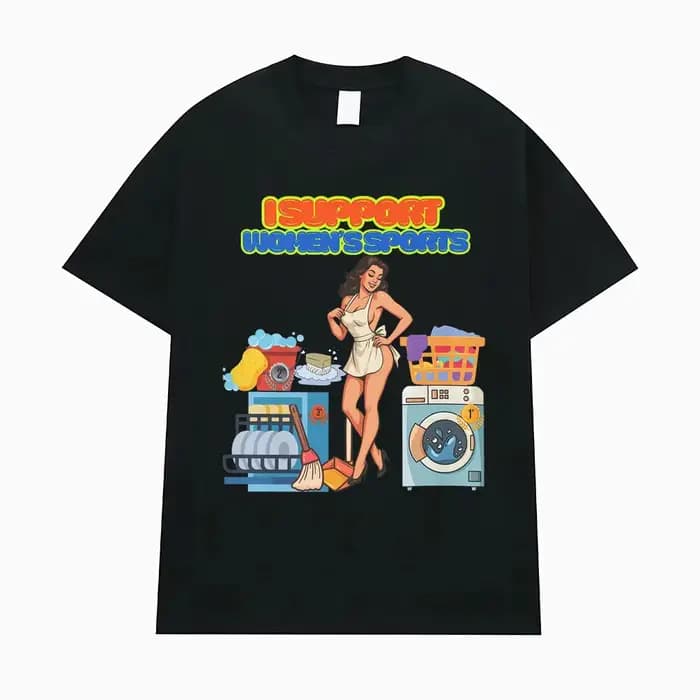 T-shirt humoristique et sarcastique « J'encourage les sports féminins » pour hommes et femmes