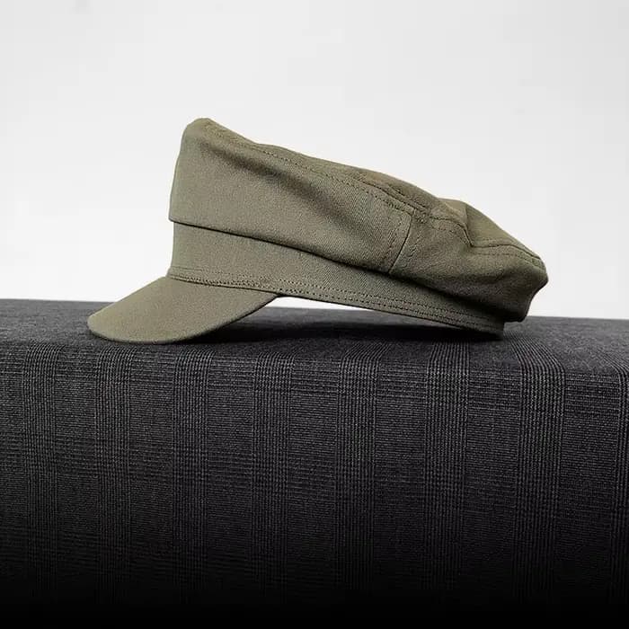 Casquette plate marine vintage, chapeau à visière tendance, béret militaire rouge rétro pour homme,