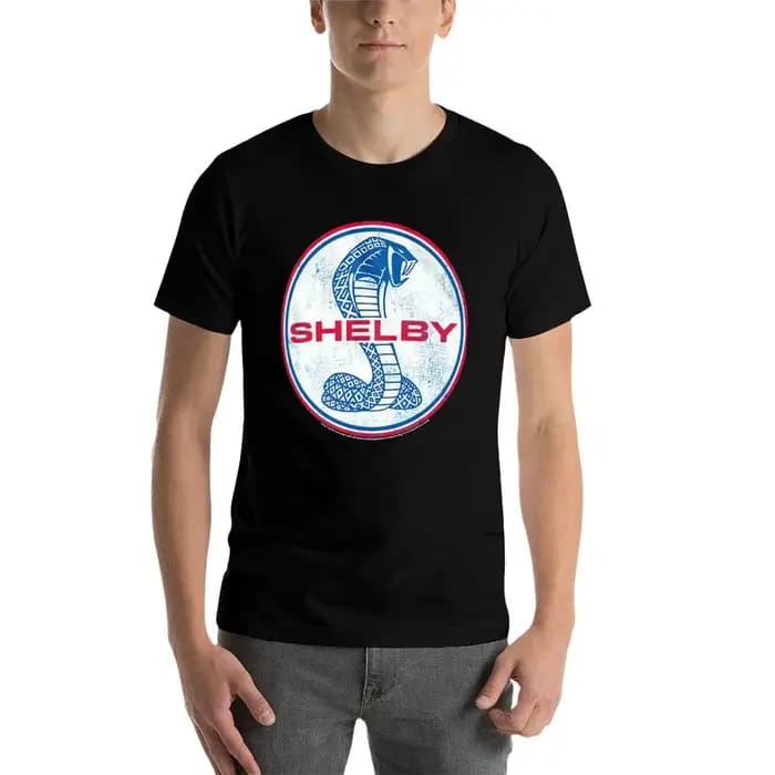 T-shirt Carroll Shelby Cobra pour homme, en coton, avec graphismes