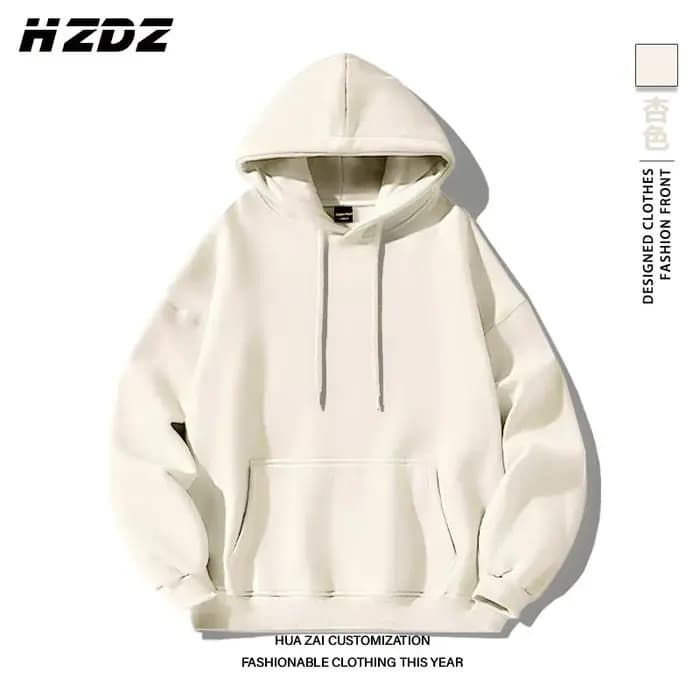 Sweat-shirt à capuche unisexe uni