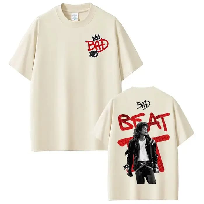 T-shirts Michael Jackson The King of Pop Bad Era Tour pour hommes et femmes