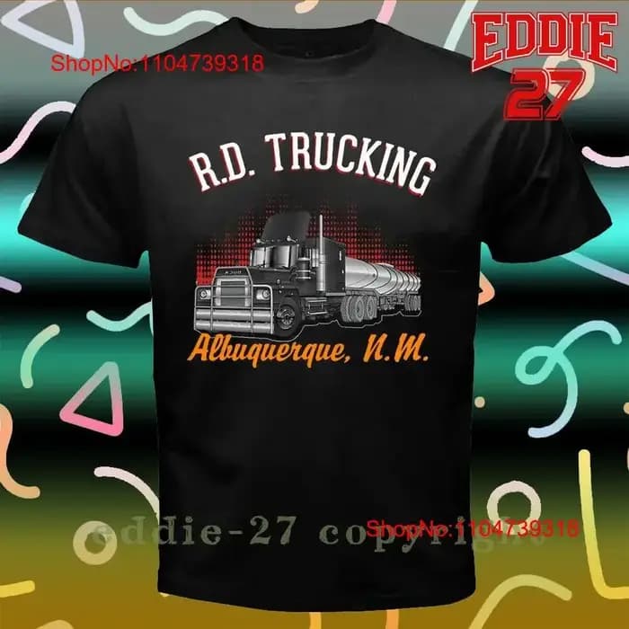Nouveau t-shirt R D Trucking Convoy Logo hommes américain vintage lavé graphique créateur de mode vêtements homme streetwear élégant