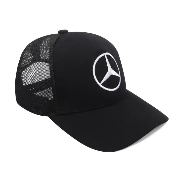 Casquette de baseball réglable en cuir et maille