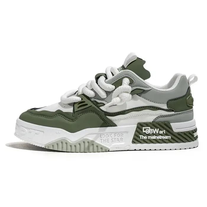Chaussures de skate tendance pour hommes, baskets confortables et antidérapantes à lacets décontract