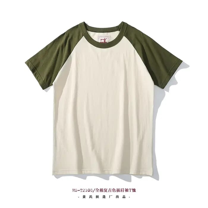 Akkad Kuti 2024 Style rétro japonais homme col rond manches Raglan t-shirts étudiant décontracté bonne Collocation t-shirt 100% coton