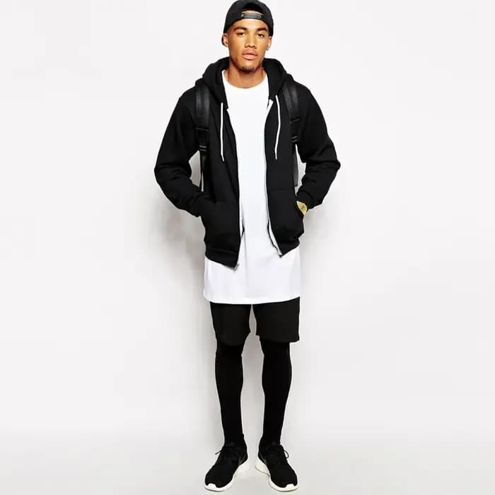 2025 blanc décontracté longue taille hommes T-Shirts Hip Hop hauts Extra longs