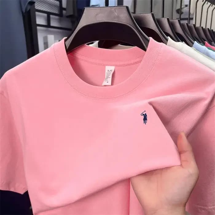 100% coton hommes à manches courtes T-shirt marque de mode Paul Pony broderie été nouveau haut de gamme confortable