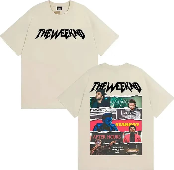 T-shirts The Weeknd After Hours Til Dawn 2026 Tour pour hommes et femmes